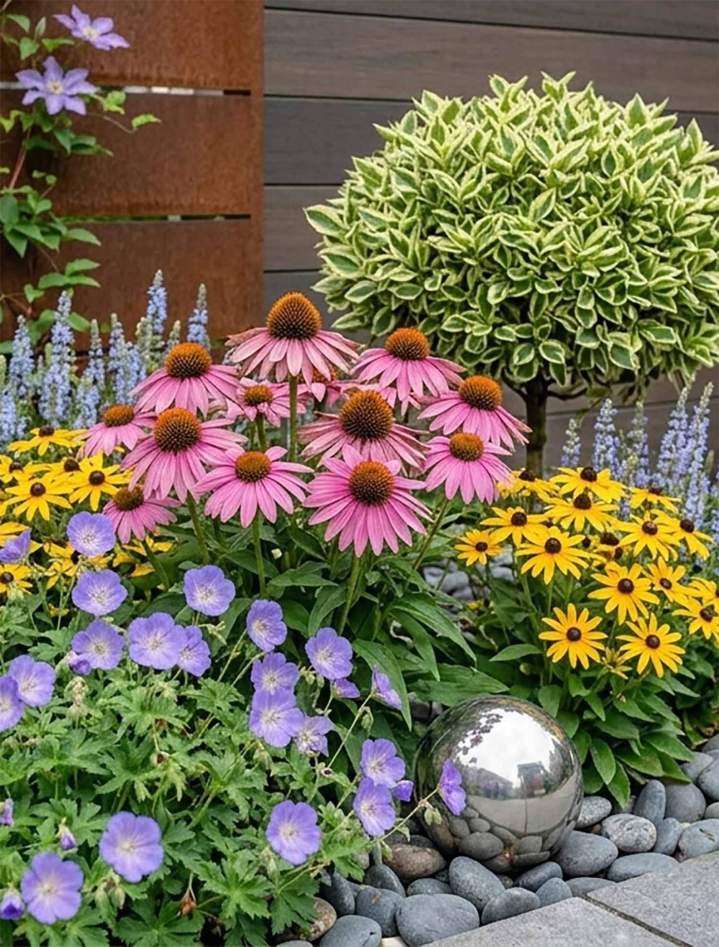 Plantation de vivaces fleuries Plougoumelen