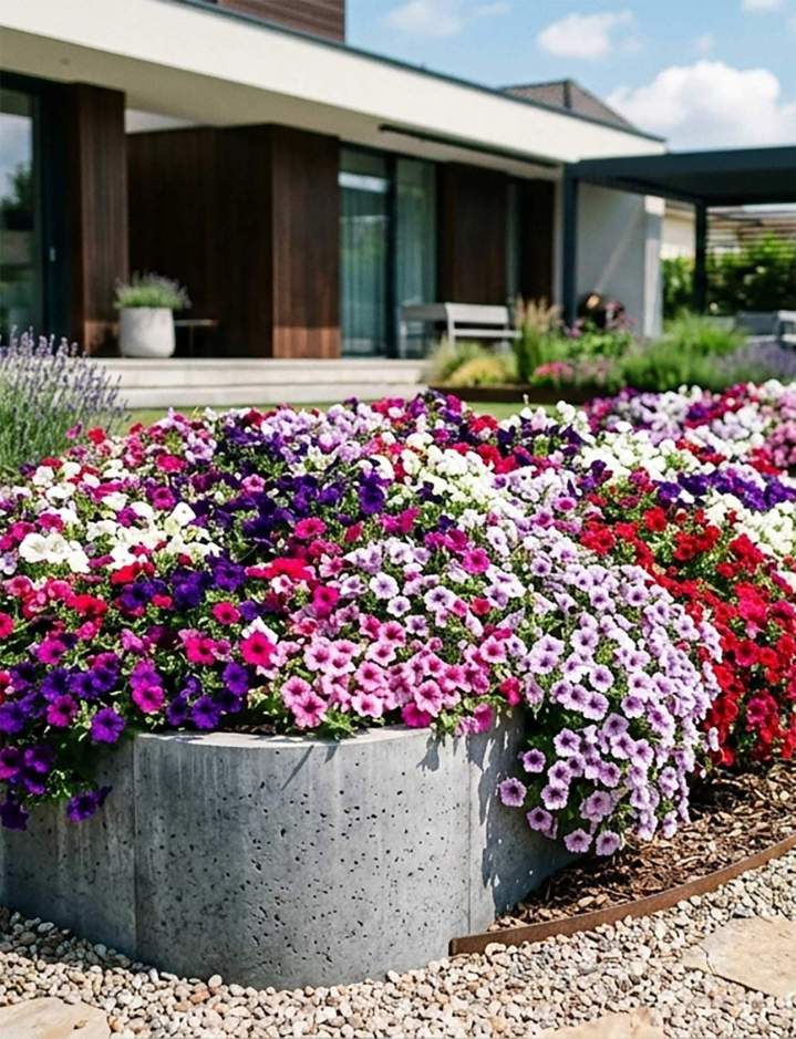 Fleurs de saison variées Plougoumelen